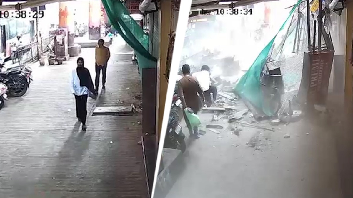 Balcony portion collapses on 49-year-old man in Mumbai, death caught on camera