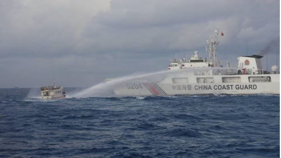 China Coast Guard vessel rams Philippine boat in South China Sea, no injuries