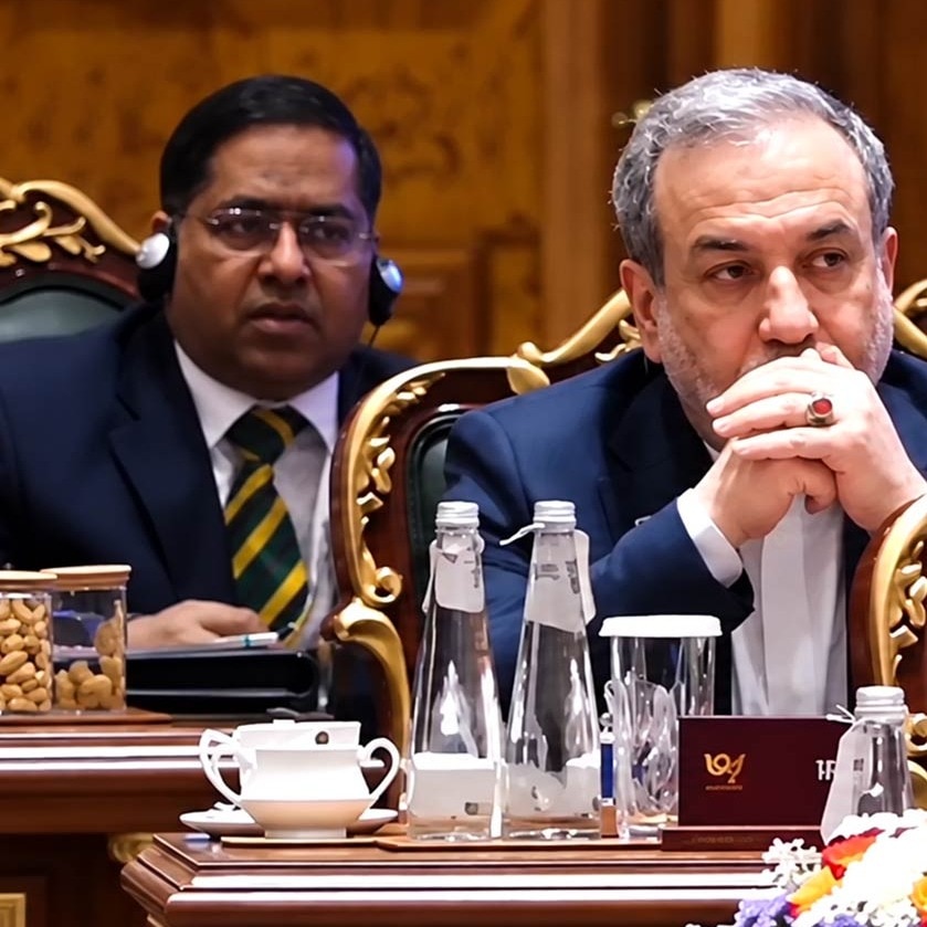 abbas araghchi randhir jaiswal brics summit 2026 new delhi declaration snacks ajit doval eating troll social media masoud pezeshkian