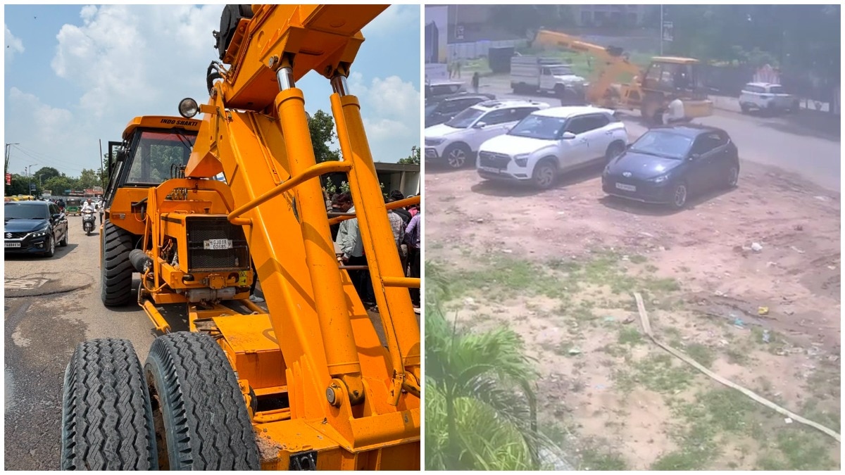 Student walking to college dies after being hit by crane, tragedy caught on camera