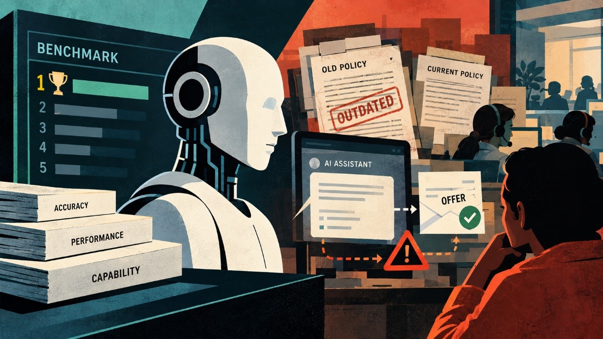 AI can win the benchmark and still fail the customer