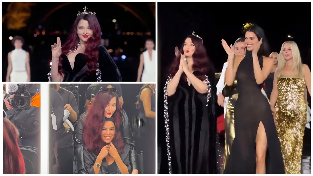 Aishwarya Rai Bachchan walks Paris runway with Kendall Jenner, Eva Longoria. Video