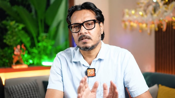 Quota-reform activist Ajeet Bharti said that his remarks on ASP chief Chandrashekhar Azad werre not casteist. (Image: AjeetBharti/YouTube) Ajeet Bharti