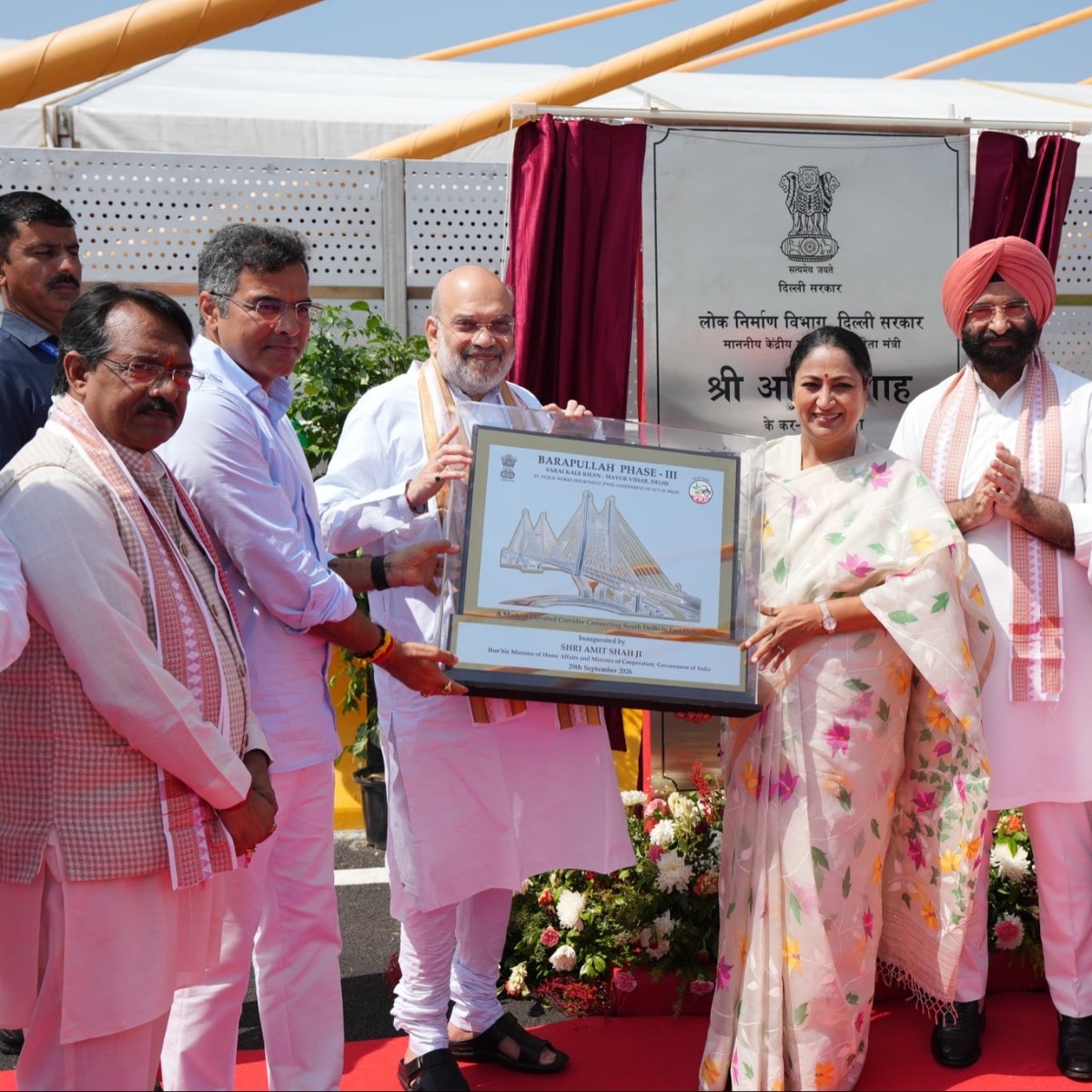 Amit Shah launches Delhi road projects worth Rs 1,941 crore, Barapullah Phase 3 opens