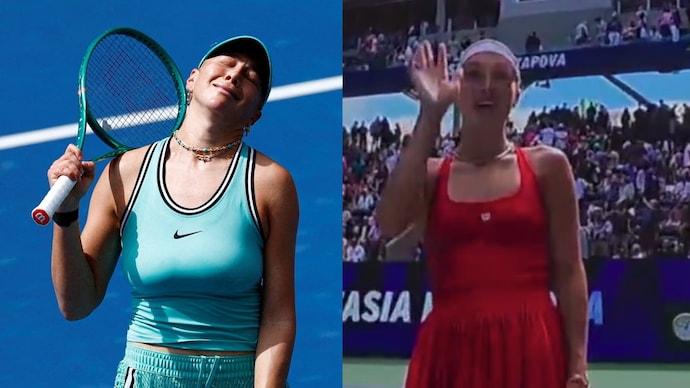 Anastasia Potapova responds to Amanda Anisimova ‘bye’ backlash. Courtesy: Reuters/JioHotstar screengrab Anastasia Potapova