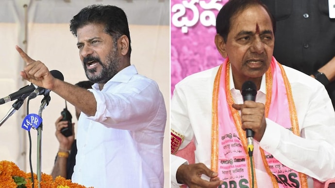 Telangana Chief Minister Revanth Reddy has raised questions over land records linked to former chief minister K Chandrashekar Rao’s farmhouse. (File image) Telangana Chief Minister Revanth Reddy says state moved on from BRS Chief KCR, compares ex-CM to Rs 1000 currency note