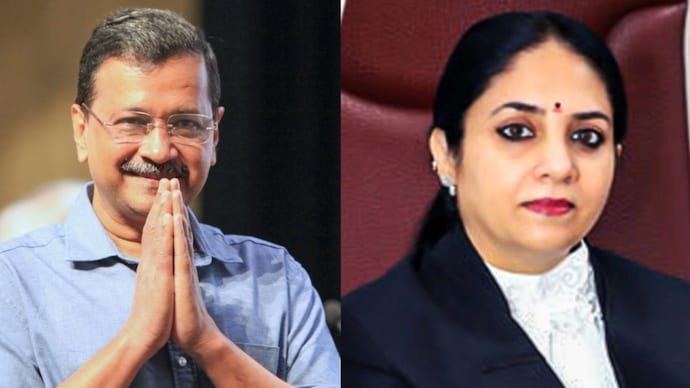 AAP chief and former Delhi Chief Minister Arvind Kejriwal (L) and Delhi High Court judge Justice Sawarna Kanta Sharma. (R)