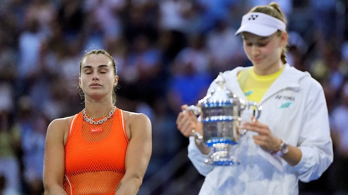 Aryna Sabalenka believes Elena Rybakina is yet to better her. (Reuters Photo) Aryna Sabalenka