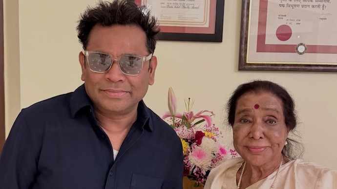 AR Rahman’s Asha Forever will honour Asha Bhosle with a special tribute song. (Credit: Instagram/@arrahman) Asha Bhosle, AR Rahman