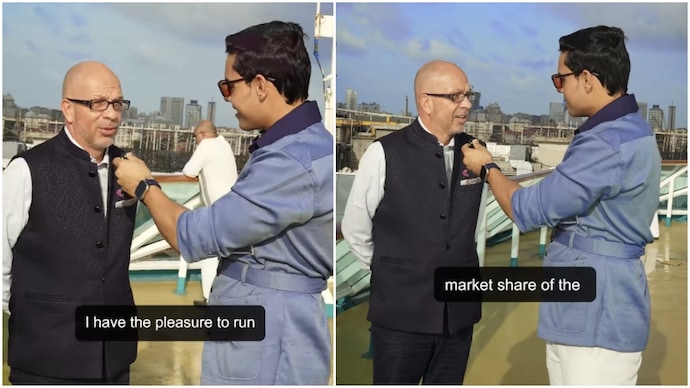 Austrian CEO who was once a waiter shares how he built Rs 8,000-crore cruise business (Photos: @navan.jaiswal/Instagram) Austrian CEO who was once a waiter shares how he built Rs 8,000-crore cruise business