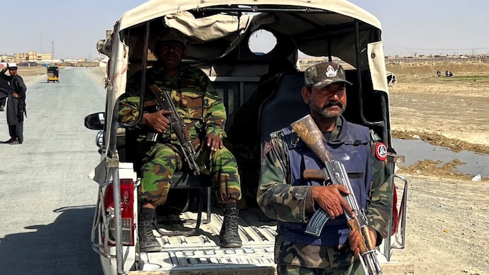 Members of the Balochistan Constabulary police force guard a road leading to the Chaman Border Terminal. (File Photo: Reuters) Members of the Balochistan Constabulary police force guard a road leading to the Chaman Border Terminal