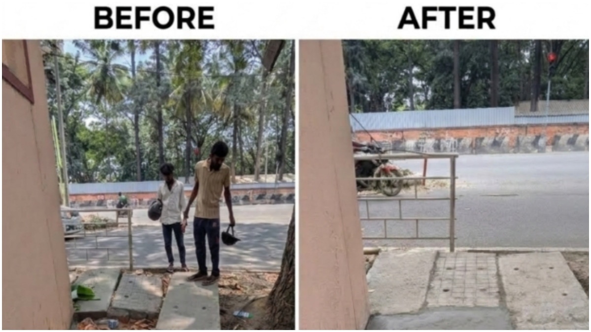 Bengaluru CEO gets broken footpath fixed for Rs 2,700 after complaints go unanswered
