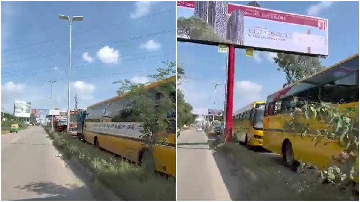 Bengaluru students stuck in Varthur traffic for over 2 hours, parents voice concern