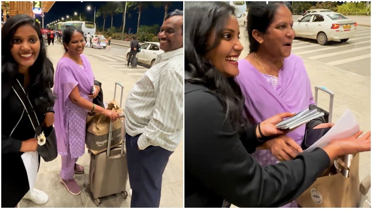 Bengaluru woman surprises parents with trip to Malaysia, watch their adorable reaction
