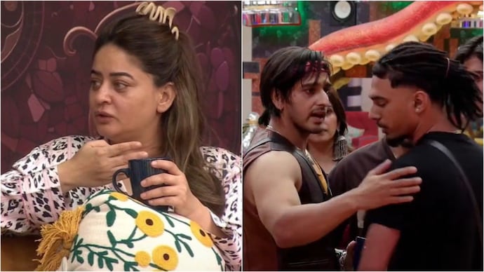 Bigg Boss 20 Day 1 saw clashes, special powers and rising tensions.(Credit: X/@royaharman @BinTere02) Bigg Boss 20 Day 1