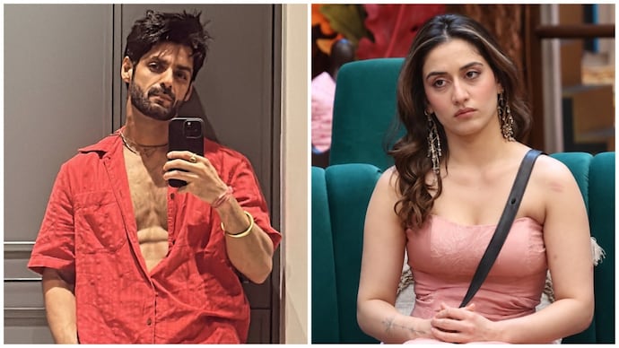 Uditi Singh (R) revealed how lockdown confinement impacted her relationship with Karan Wahi (L). (Credit: Instagram/karanwahi/uditisinghh) Bigg Boss 20's Uditi Singh calls breakup with Karan Wahi a 'blessing in disguise'