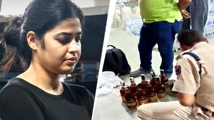 Bihar woman caught travelling with 75 litres of liquor, no ticket in AC 1st class (Screen grabs: ITG)