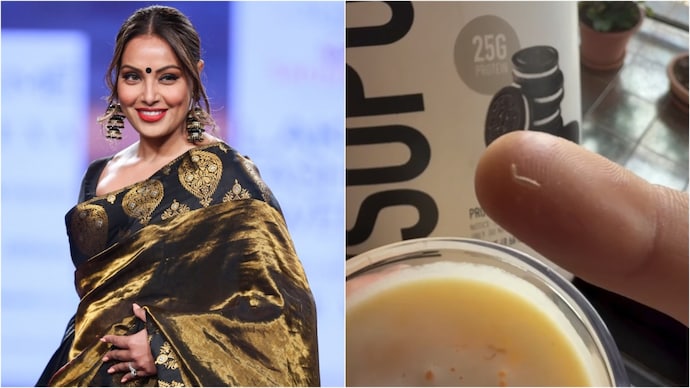 Bipasha Basu raises alarm over worms in protein powder, tags Tukaram Mundhe. Photo: PTI/Instagram(bipashabasu) Bipasha Basu, Tukaram Mundhe
