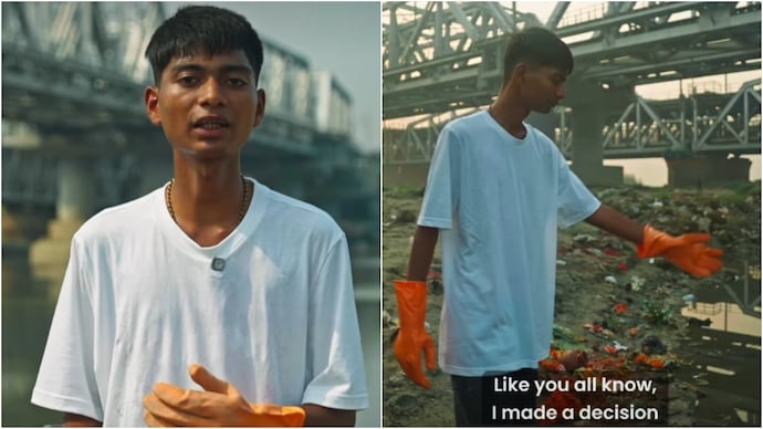 Bittu Tabahi is on a 3-day cleanup mission of the Yamuna River in Delhi. (Photos: bittu_tabahi/Instagram) Bittu Tabahi