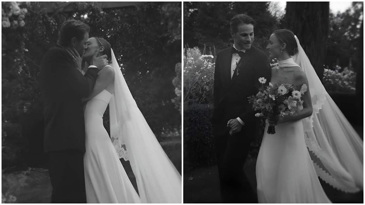 Bridgerton's Phoebe Dynevor shares dream French wedding photos with Cameron Fuller