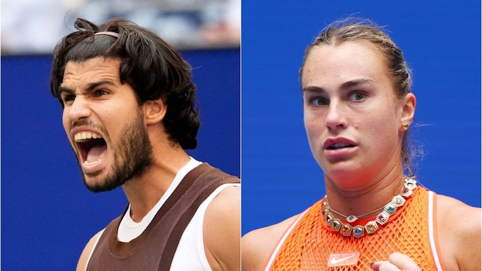 Sabalenka chases history while Alcaraz begins another step towards a title defence. (Photo: Reuters) Carlos Alcaraz, Aryna Sabalenka, US Open 2026
