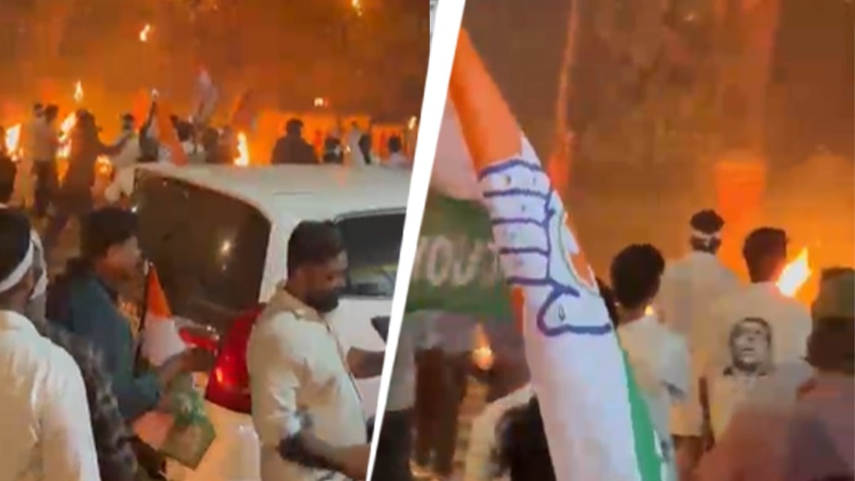 Stones, flaming torches fly as Youth Congress clashes with SFI in Keralam