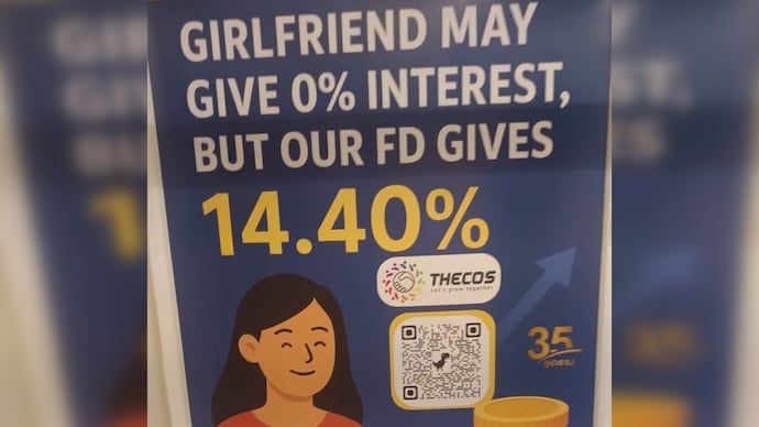 An ad displayed in Chennai Metro has drawn ire from a DMK MP. (Photo: X/@ThamizhachiTh) chennai metro