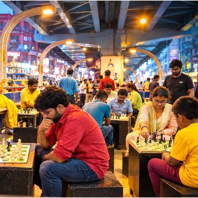 A flyover for a roof, Rs 10 to play: Inside Kolkata’s 20-year-old chess club