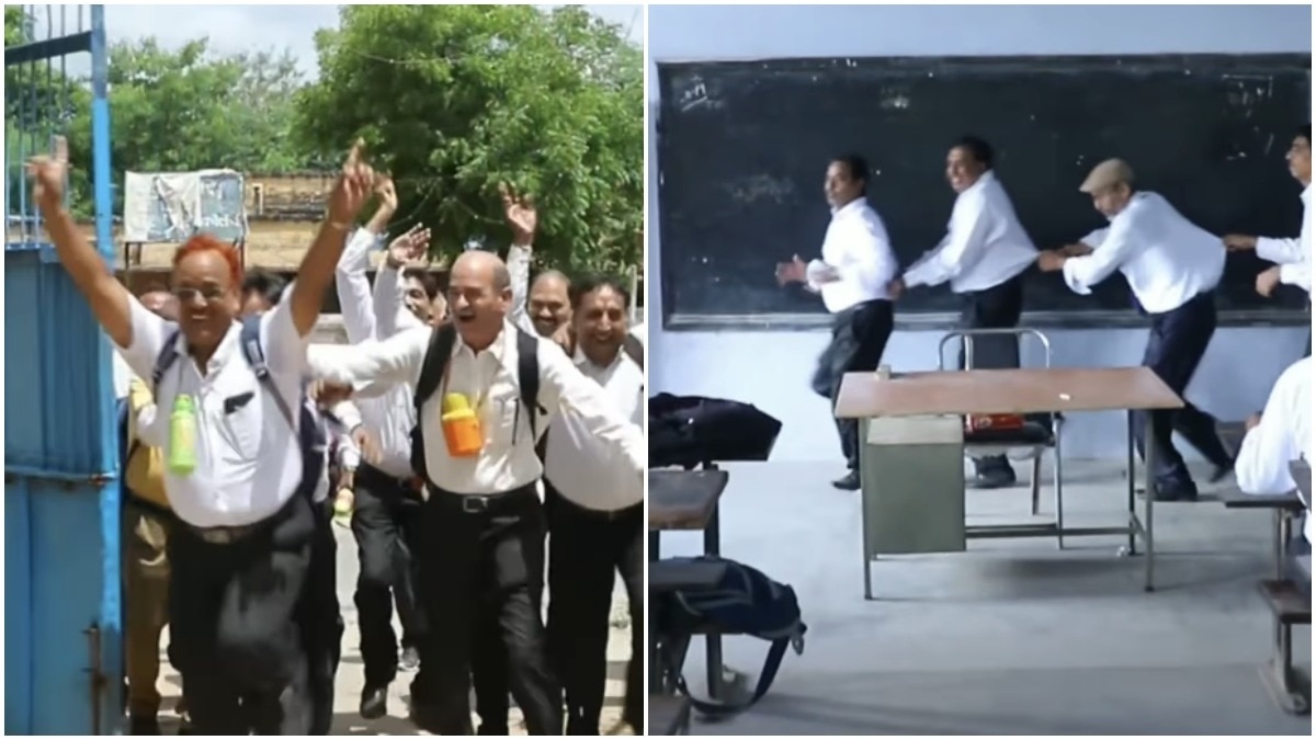 Childhood friends dress up as students, reunite after 50 years to relive old days