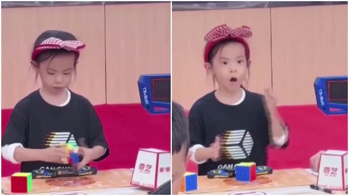 Chinese girl, all of 6, solves Rubik’s Cube in just 4.27 seconds (Photos: @xavierdatatech/X) Chinese girl, all of 6, solves Rubik’s Cube in just 4.27 seconds