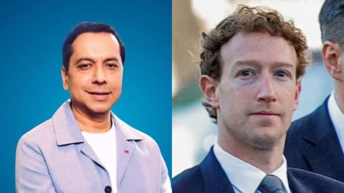CJ Desai and Mark Zuckerberg
