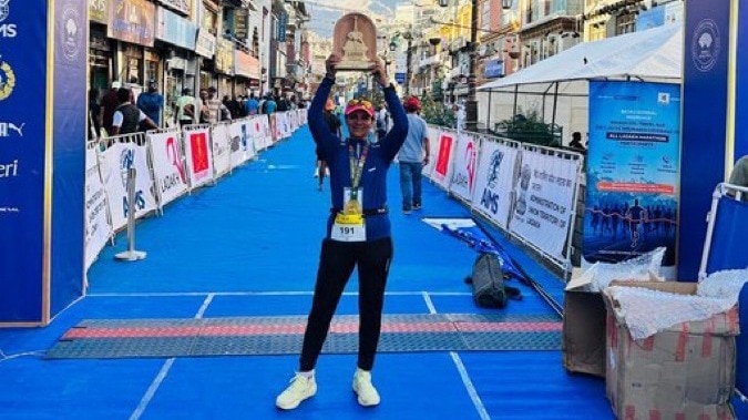 Shivani Sangwan, Army doctor and mother of two, conquers 122-km Ladakh marathon