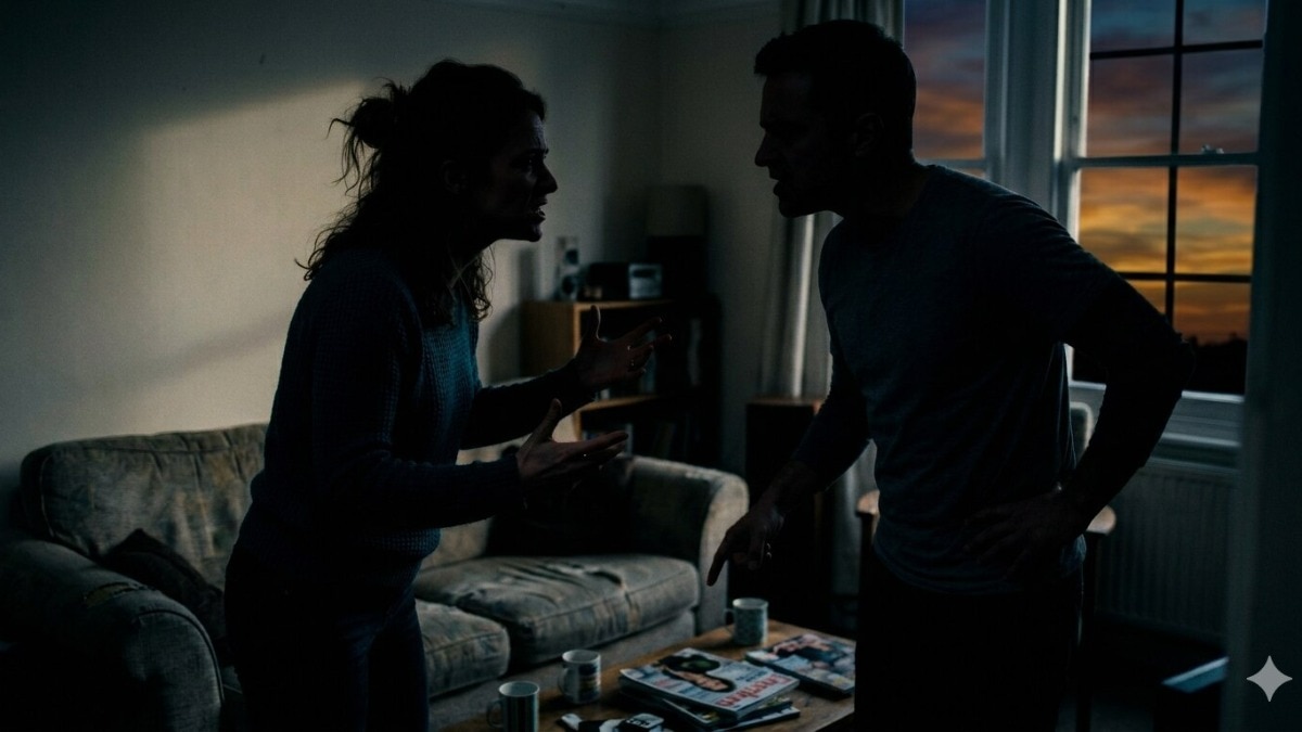 Woman flees with lover, returns home in 2 months. Then a biting fight with husband