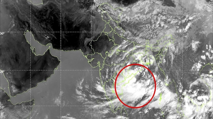 The system is expected to keep sea conditions dangerous. (Photo: IMD) Cyclone Arnab Deep depression IMD