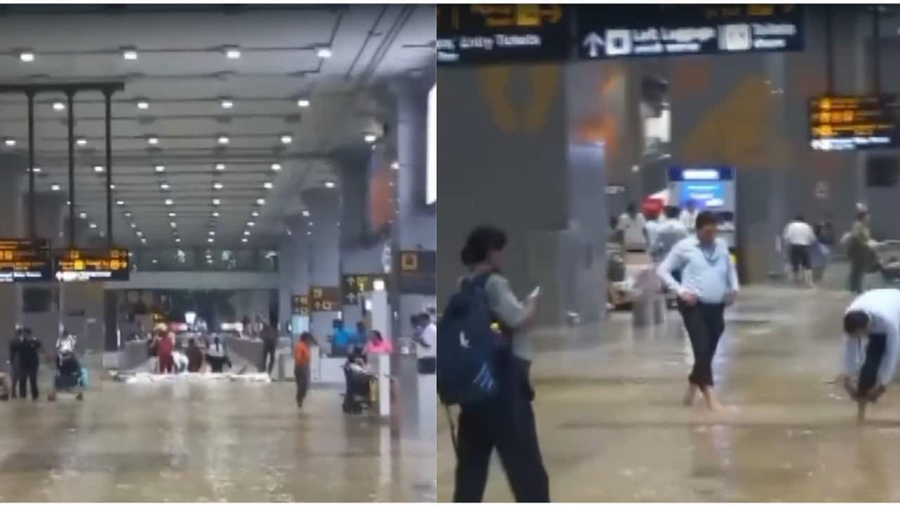 Delhi airport flooded, streets waterlogged after an hour of heavy rain