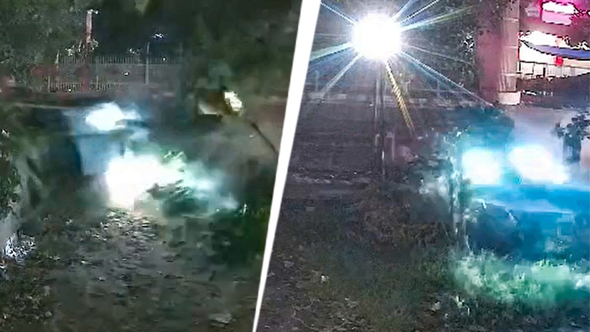 Video: Pedestrian killed after speeding car hits him in Delhi's Nangloi