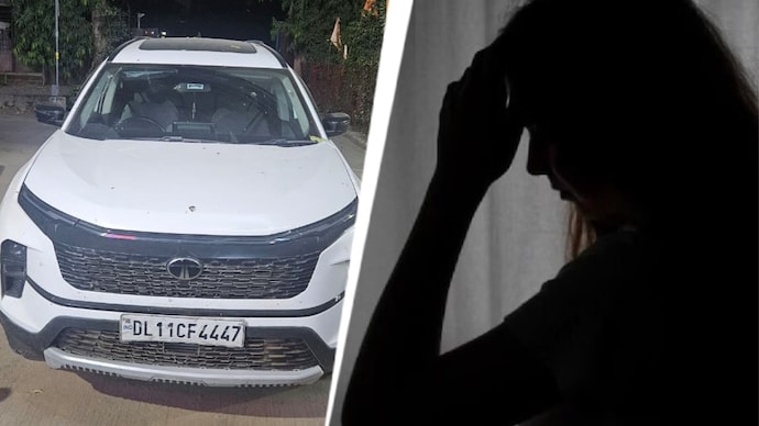 The black Safari used by the accused in the Mukherjee Nagar harassment case. (Source: ITG)
