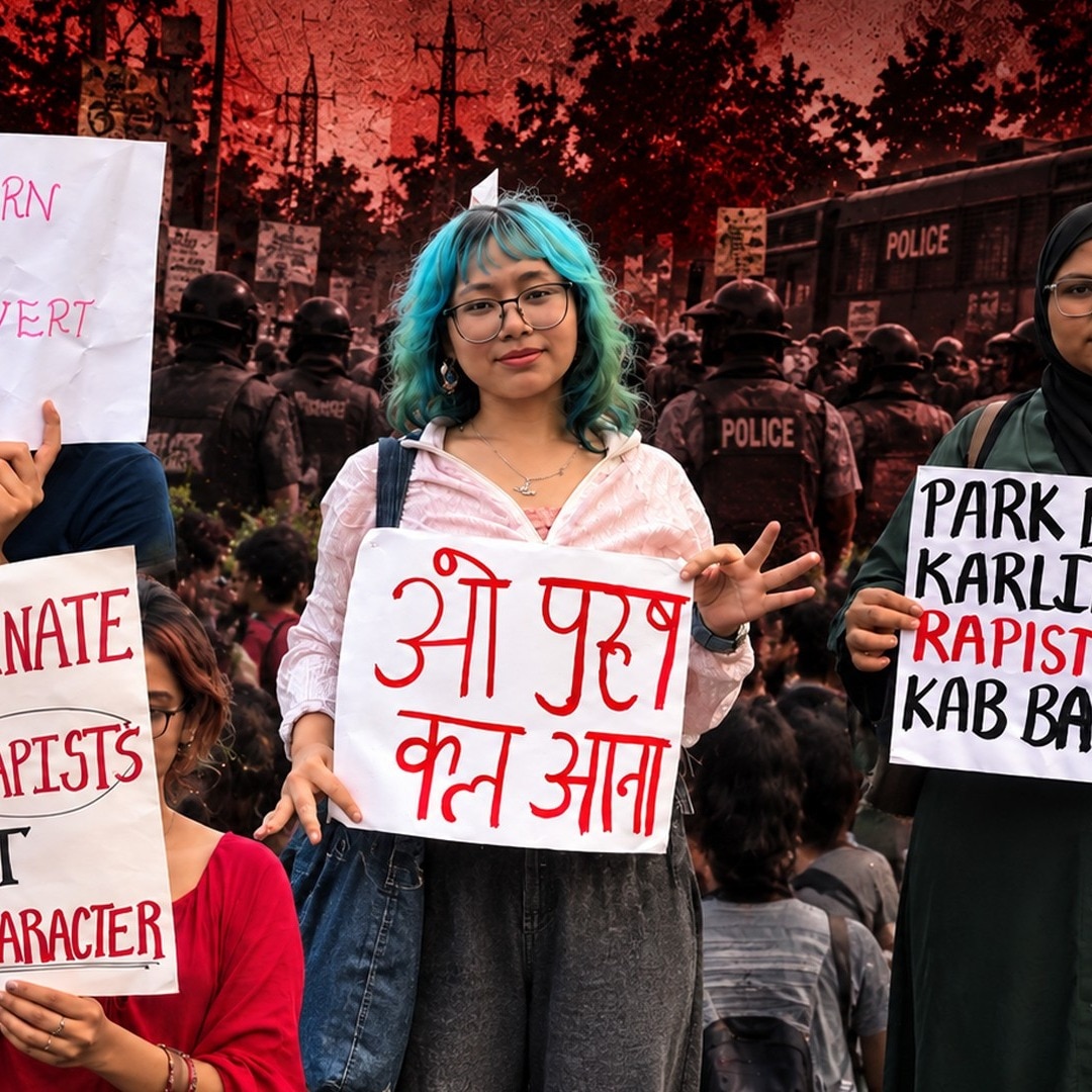 Delhi women protest