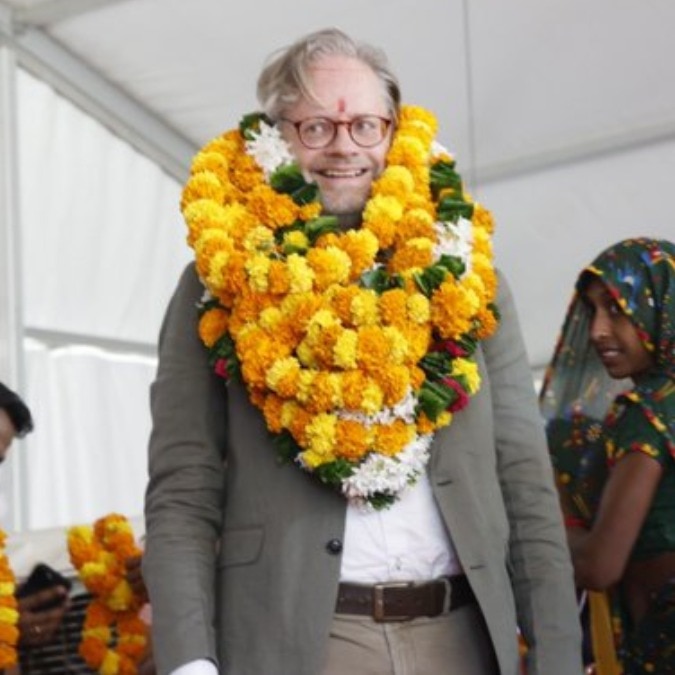 Denmark envoy’s garland look has a ‘well-decorated diplomat’ explanation