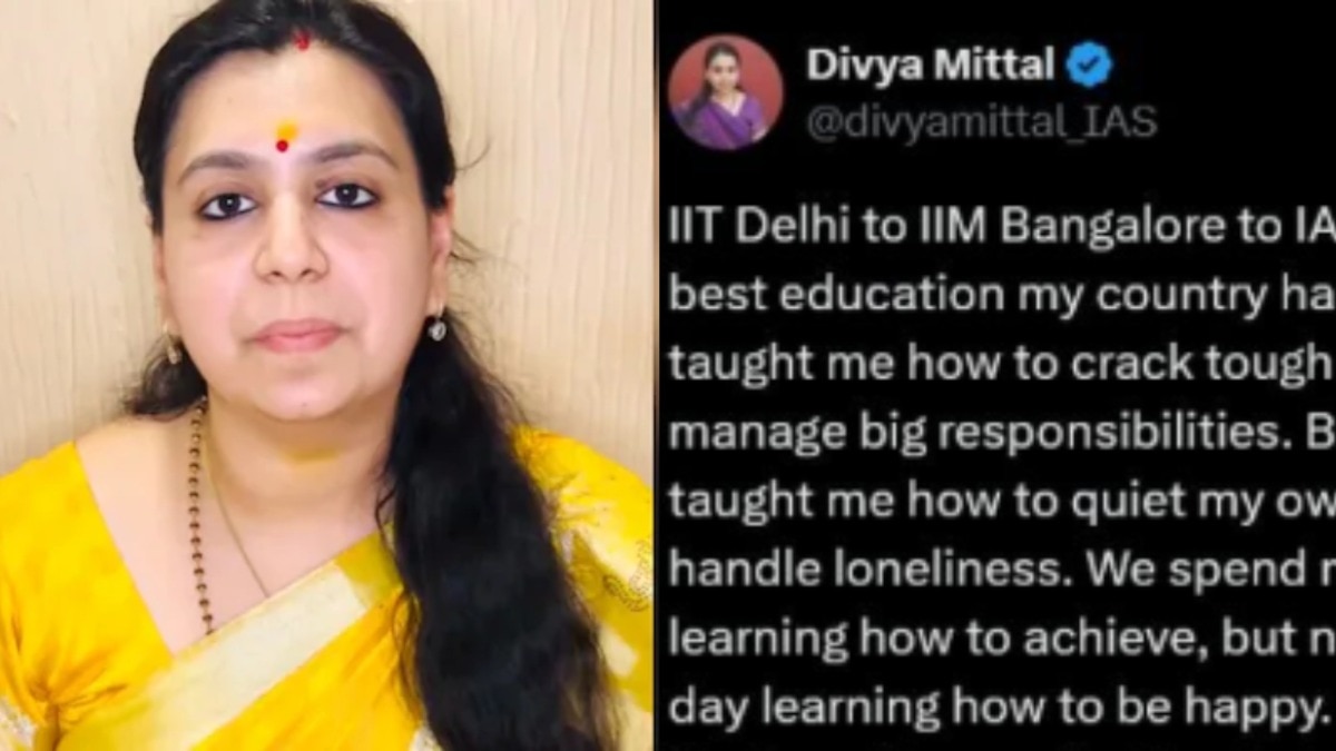 IIT, IIM, IAS to loneliness: Divya Mittal asks who teaches students to be happy