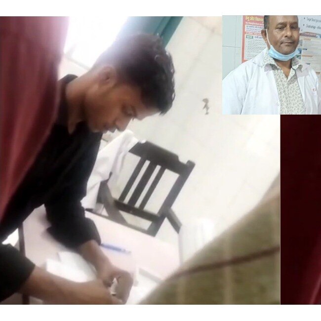 Probe after viral video shows doctor's driver examining patients at govt hospital