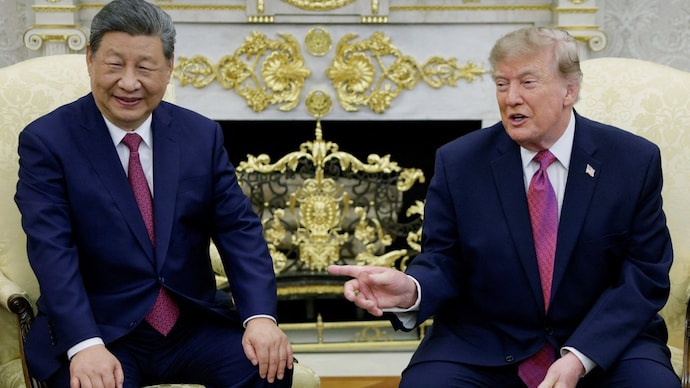 US President Donald Trump meets Chinese President Xi Jinping in the Oval Office. (Photo: Reuters) US President Donald Trump meets Chinese President Xi Jinping in the Oval Office. (Photo: Reuters)