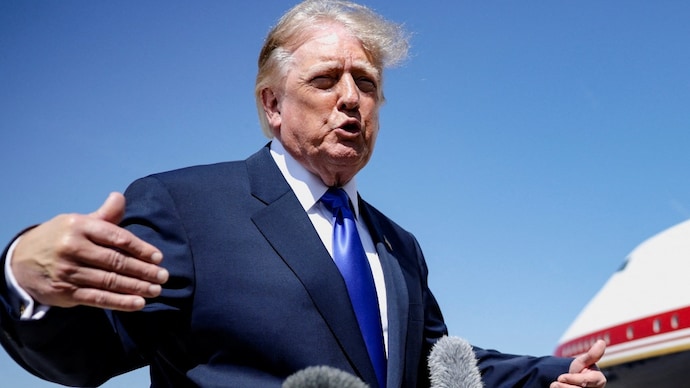 Donald Trump said attacks in the strait were being carried out by US forces. (Photo: Reuters)
