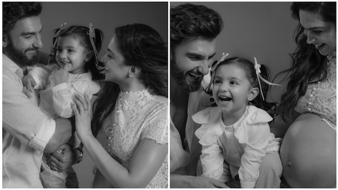 Ranveer and Deepika with baby Dua. Dua turns 2, and Ranveer-Deepika’s hearts make room for one more. See pics