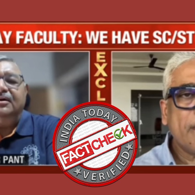 IIT-B prof silences Rajdeep Sardesai on TV? This interview is fake