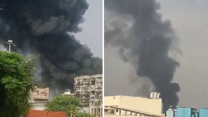 Fire breaks out at plywood warehouse in East Delhi's Dallupura; no injuries reported. (Source: ITG)