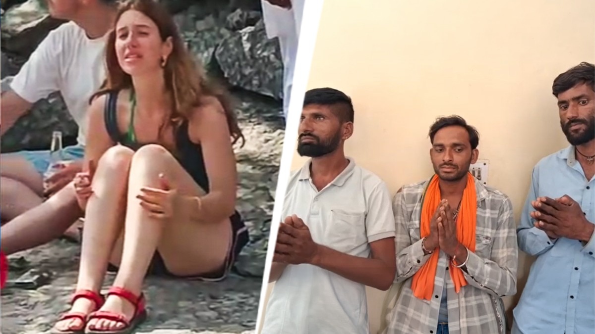 Foreign tourists filmed indecently, accused seen with folded hands at police station