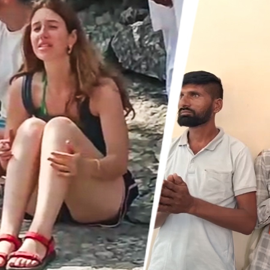 Foreign tourists filmed indecently, accused seen with folded hands at police station