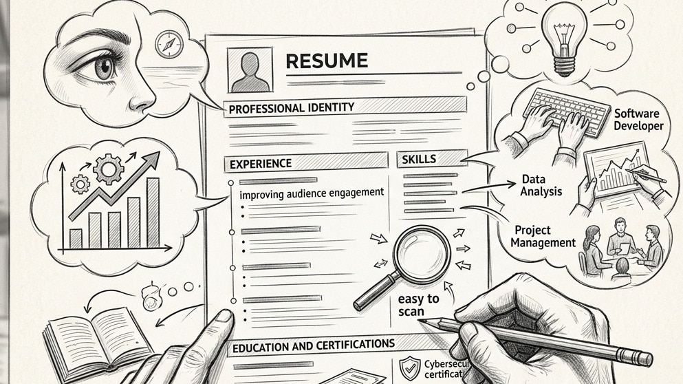 From headline to skills: What the anatomy of a great resume looks like (AI-generated image) From headline to skills: What the anatomy of a great resume looks like (AI-generated image)