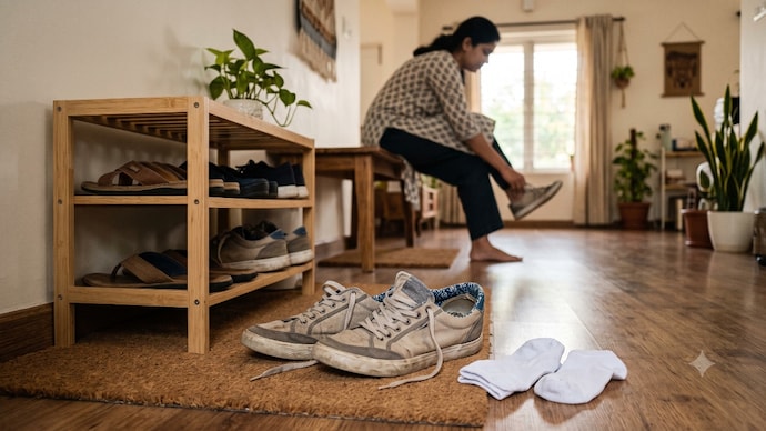 Shoe odour often comes from trapped sweat, bacteria and poor ventilation inside footwear.